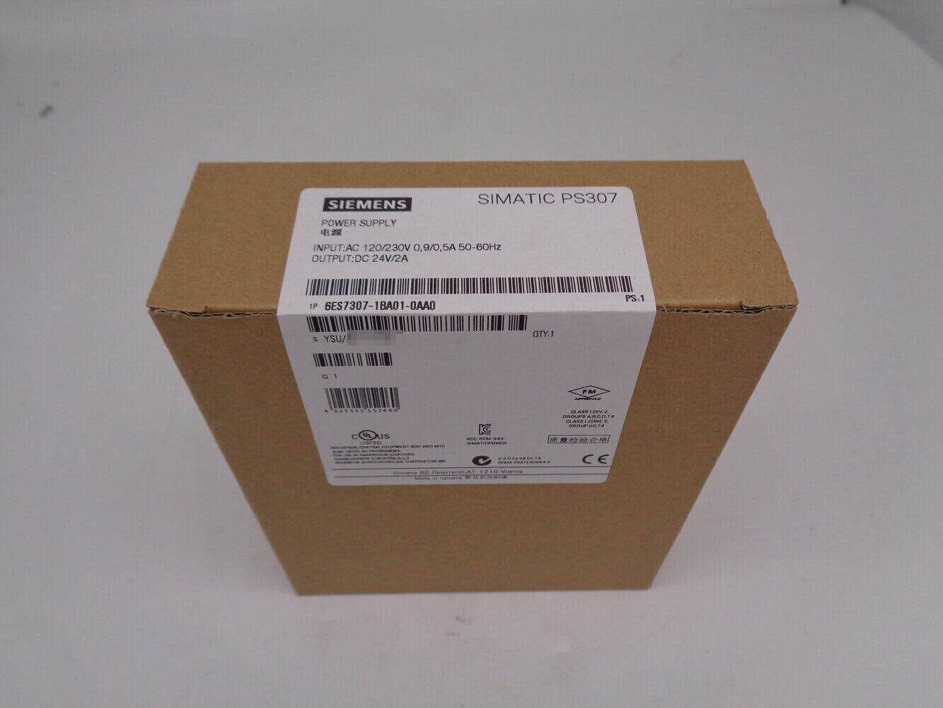 New Sealed SIEMENS PLC 6ES7 307-1BA01-0AA0 6ES7307-1BA01-0AA0 Fast Shipping