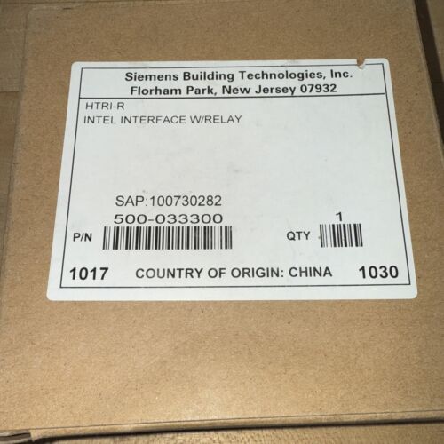 Siemens FireFinder XLS HTRI-R Single Input Monitor Module with Relay