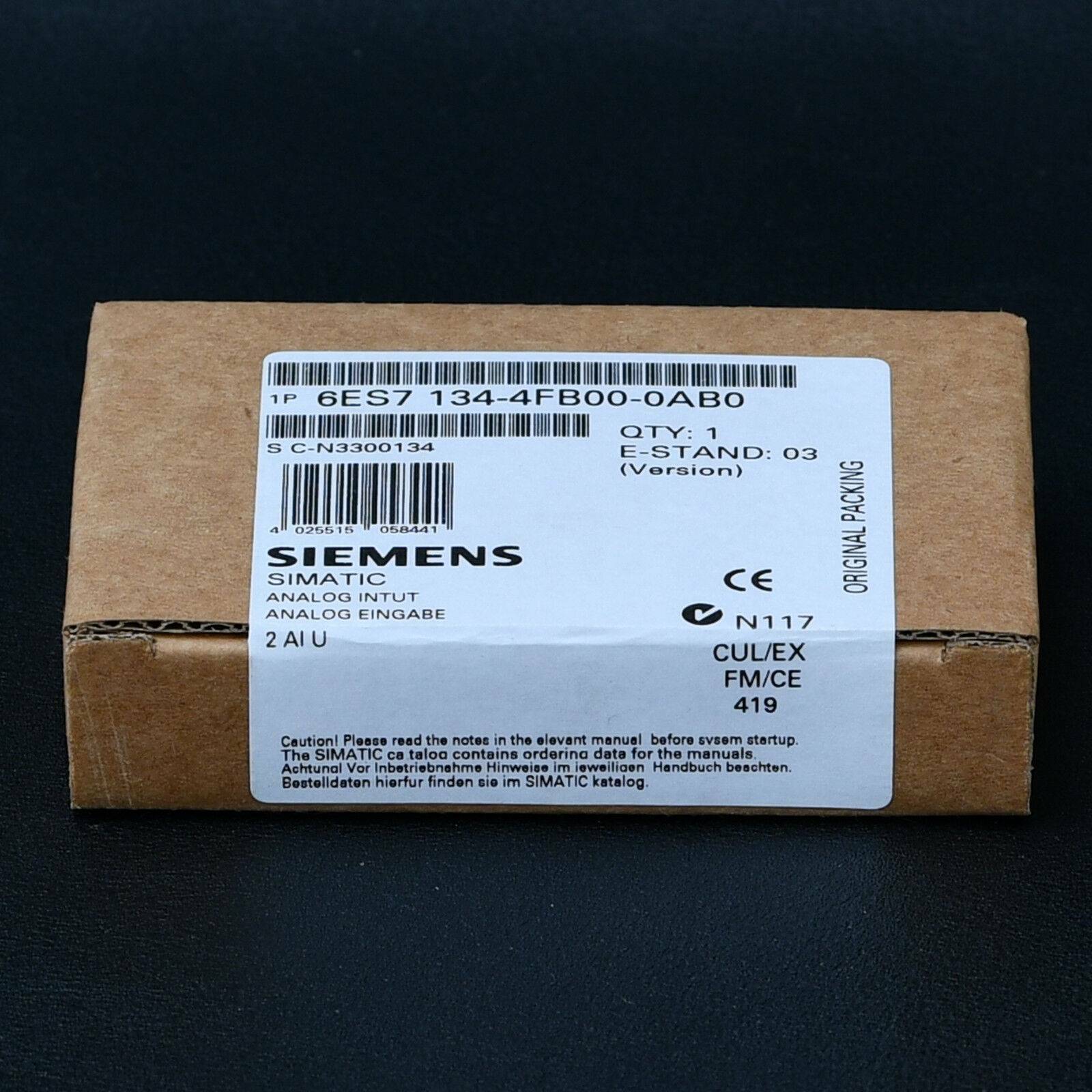 1PC NEW Siemens Analog input module 6ES7 134-4FB00-0AB0 6ES7134-4FB00-0AB0