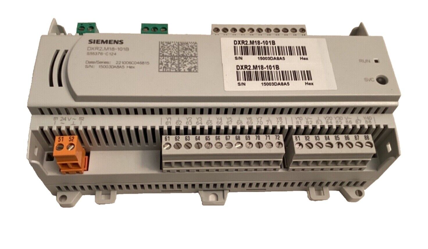 SIEMENS S55376-C124, DXR2.M18-101B / DXR2M18101B, ROOM AUTOMATION STATION