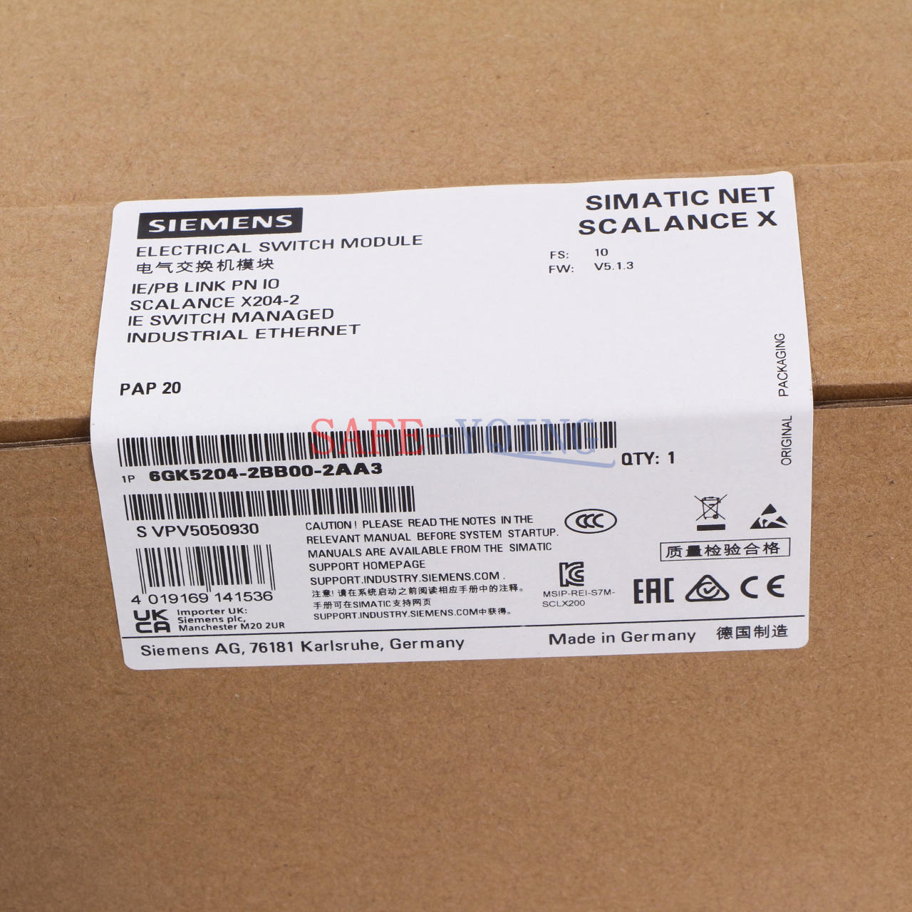 1PCS SIEMENS 6GK5 204-2BB00-2AA3 6GK5204-2BB00-2AA3 New fedex or DHL