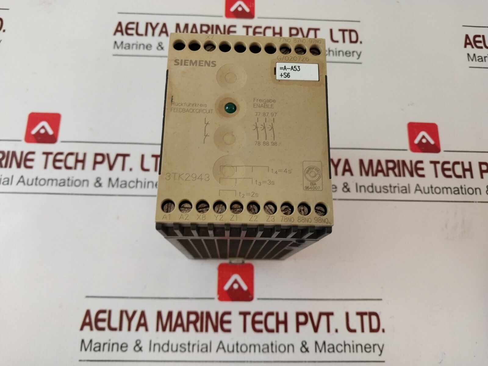 Siemens 3tk2943-0bb4 safety relay contactor 6a/240v ac (Not Working)