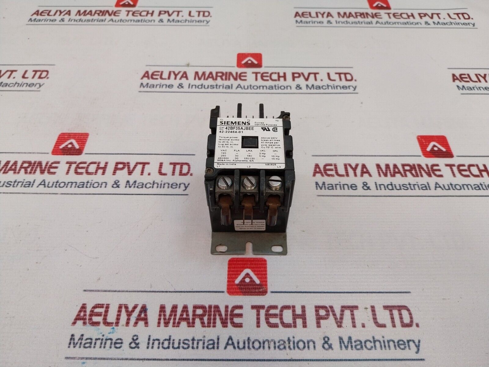 Siemens 42BF35AJBEE Definite Purpose Contactor 42-22464-01 50/60Hz