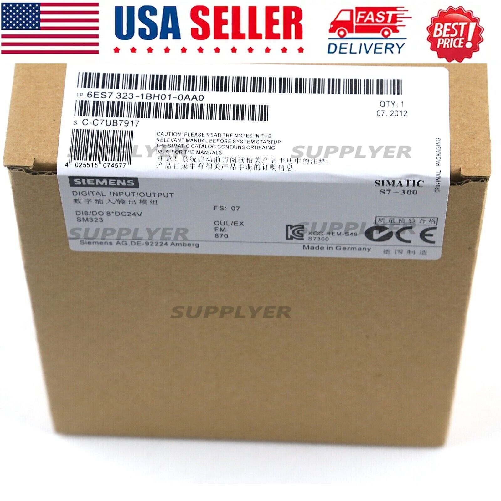 1PC New Sealed SIEMENS 6ES7 323-1BH01-0AA0 6ES7323-1BH01-0AA0