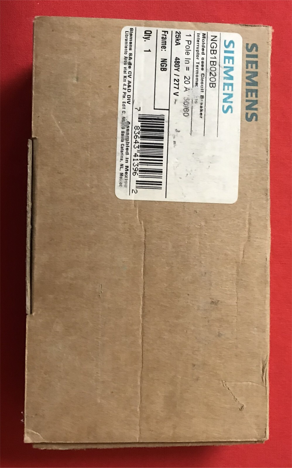 Siemens NGB1B020B Breaker