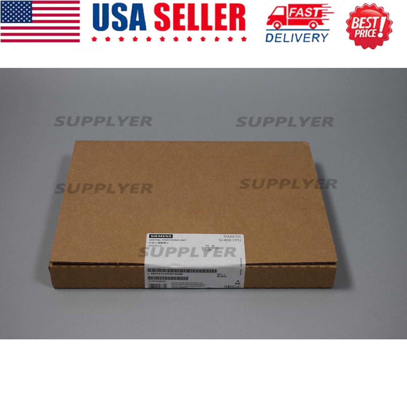 New Siemens 6ES7412-2XK07-0AB0 6ES74122XK070AB0 SIMATIC S7-400 CPU 412-2