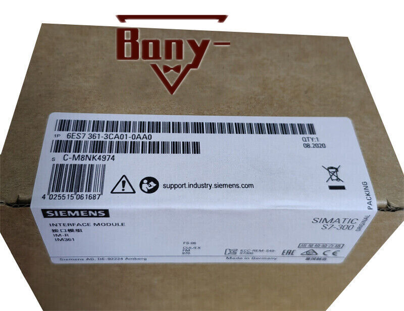 New Sealed SIEMENS 6ES7 361-3CA01-0AA0 6ES7361-3CA01-0AA0 /1 YEAR WARRANTY