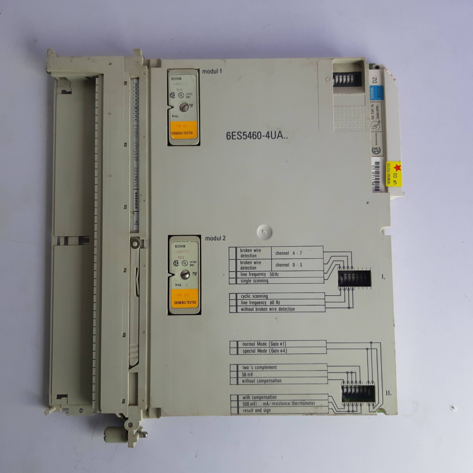 Siemens 6ES5 460-4UA12 Analog Input Module
