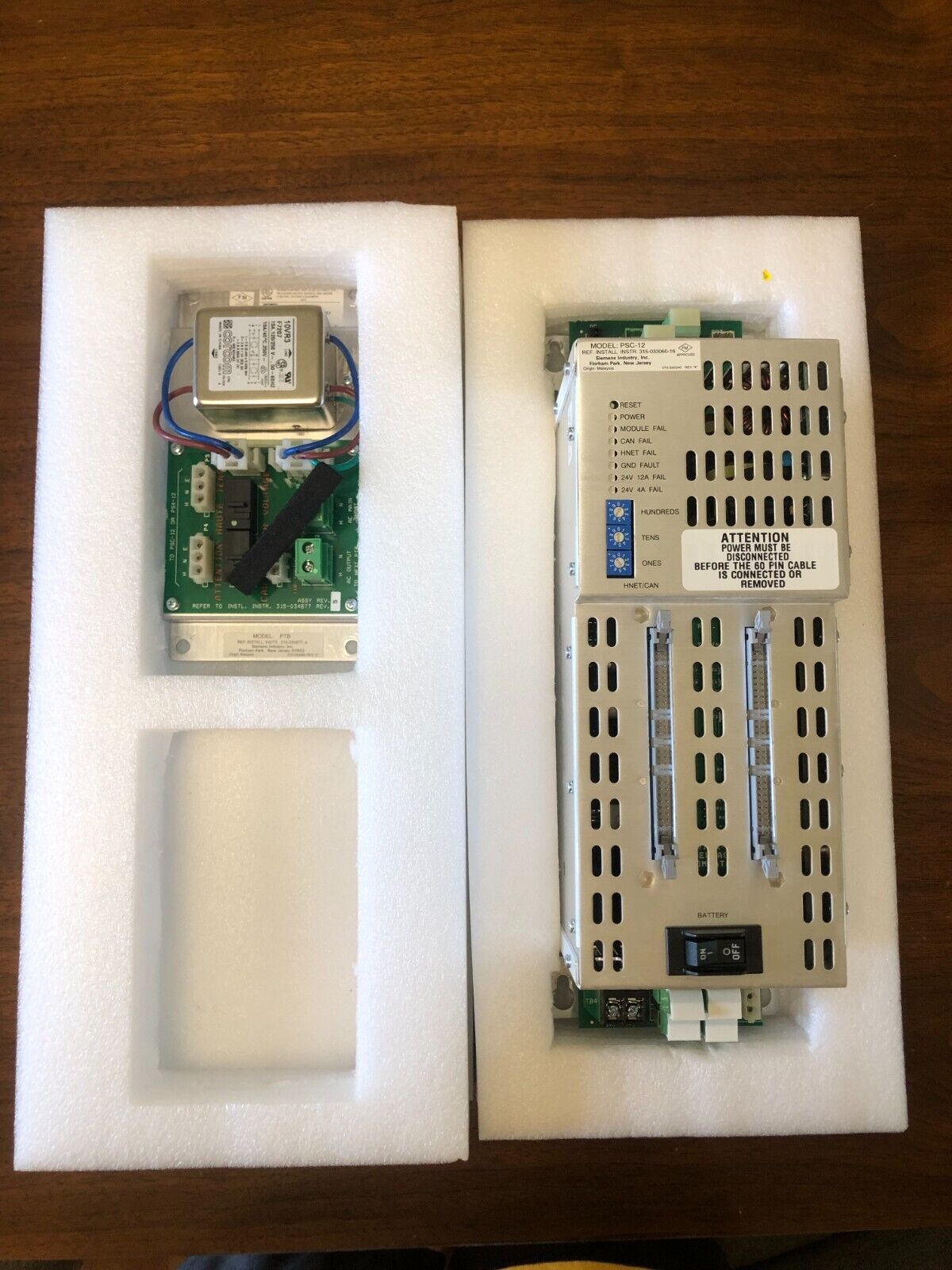 Siemens PSC-12 Power Supply for Firefinder (Untested -- for parts) 315-033060-16