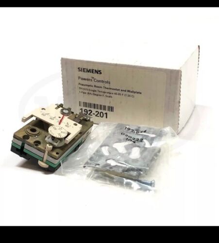 192-201 Siemens Pneumatic Room Thermostat And Wall Plate