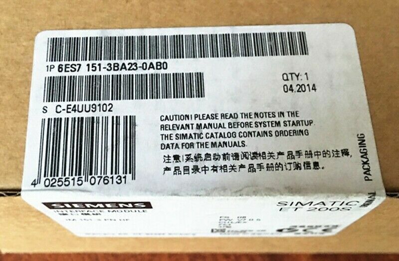 1PCS New Siemens 6ES7 151-3BA23-0AB0 6ES7151-3BA23-0AB0