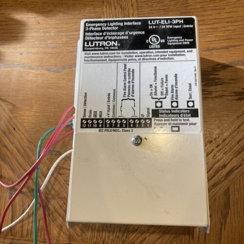 Lutron LUT-ELI-3PH Grafik Eye Emergency Lighting Control 100-347VAC 10W 24VDC