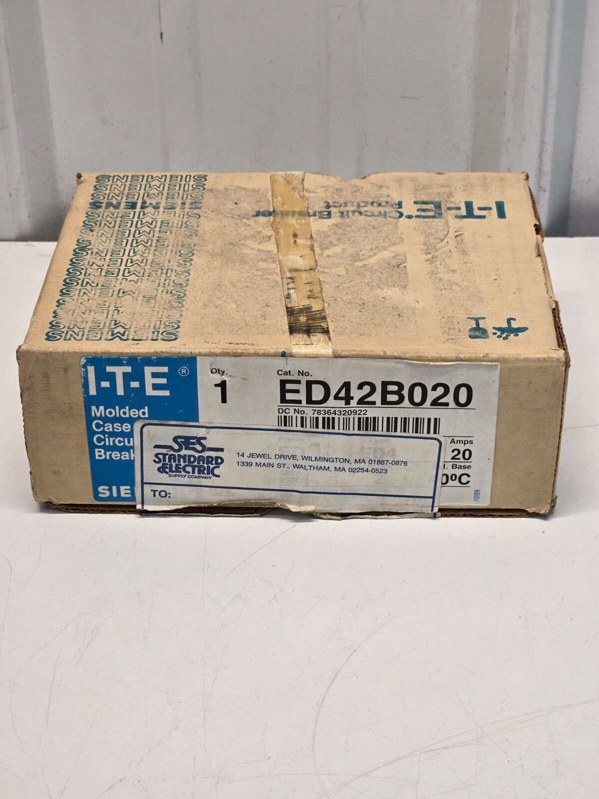 Siemens ED42B020 Circuit Breaker 20 Amp 2 Pole 480V 18kA NEW IN BOX k16r
