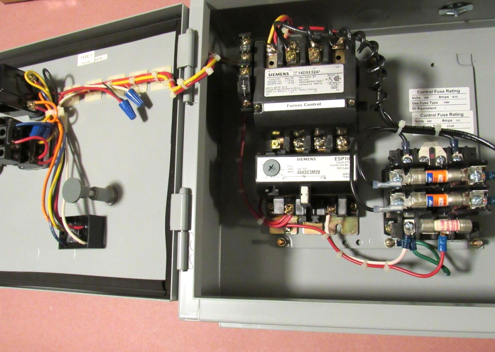 Siemens Magnetic Starter 3 PH Furnas Control 14ds-32a ESP100