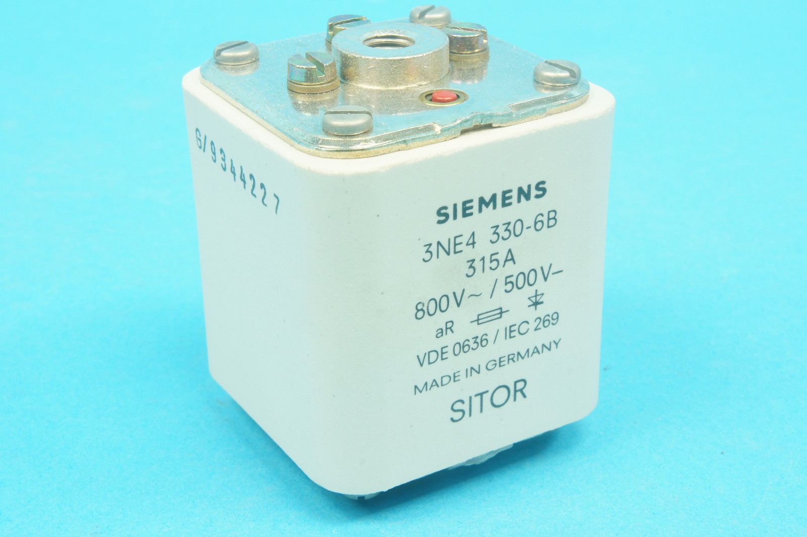 Siemens 3NE4330-6B 3NE43306B SITOR fuse link with female thread, 315 A, aR new