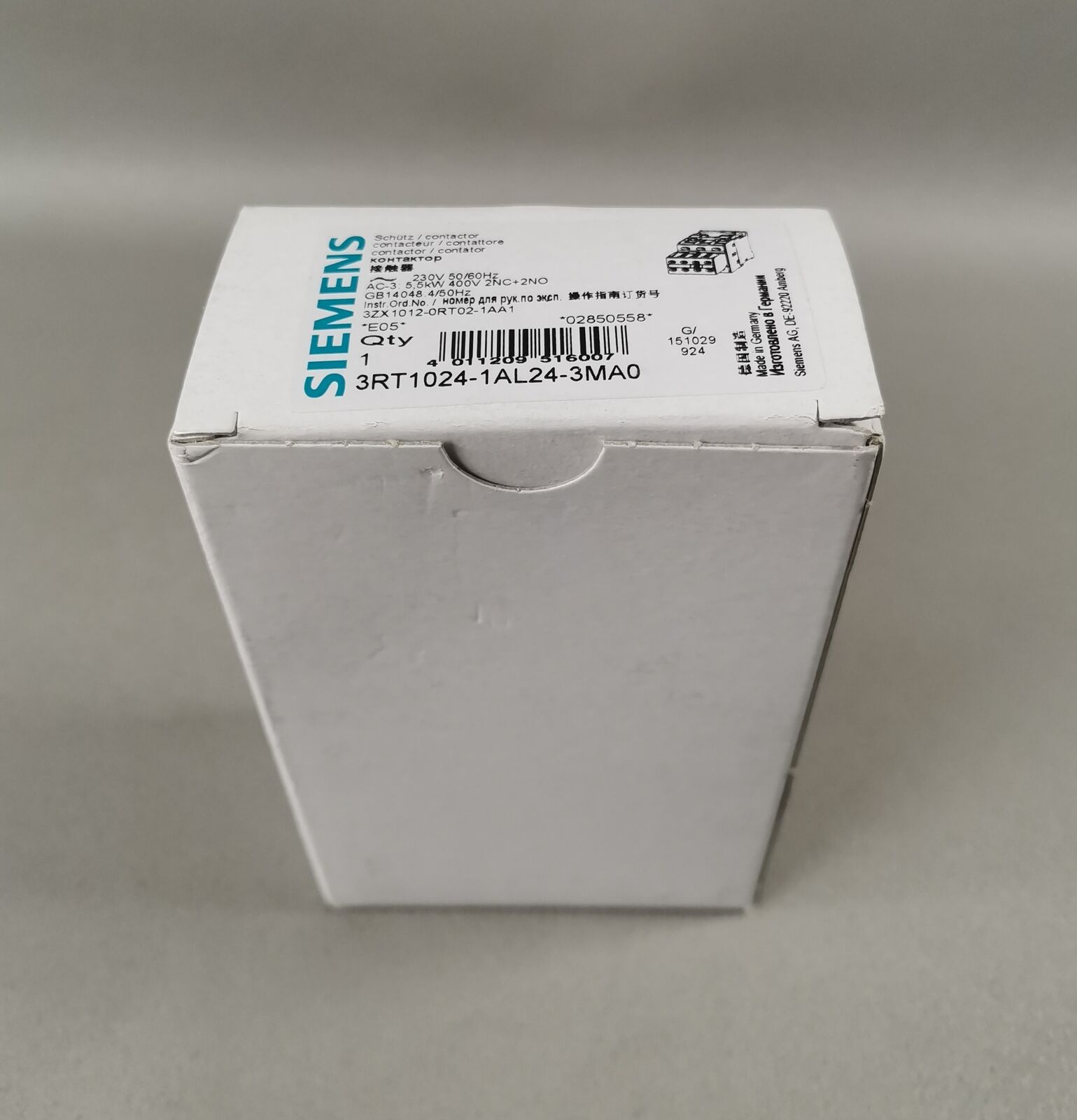 Siemens 3RT1024-1AL24-3MA0 NEW Original Packaging