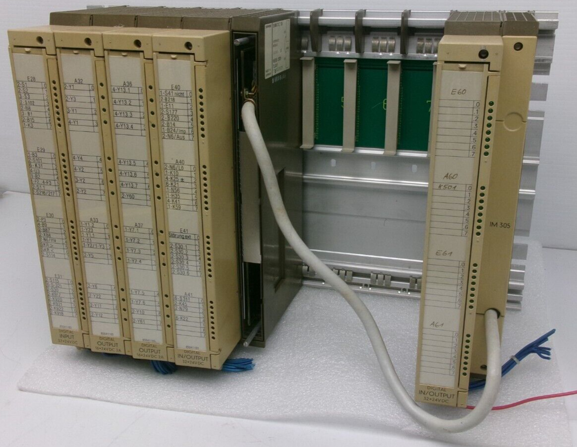 SIEMENS SIMATIC S5 INTERFACE MODULE 6ES5 305-7LA11 RACK CHASSIS #