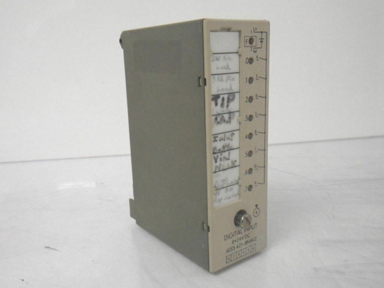 6ES5 421-8MA12 6ES54218MA12 Siemens Digital Input 8 X 24 VDC ( Used and Tested )