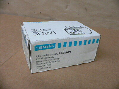 SIEMENS 3UA50 00-1A OVERLOAD RELAY
