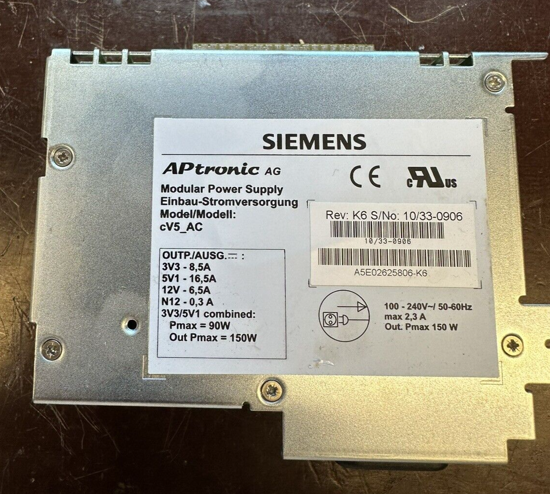 Siemens A5E02625806-K6 PC Stromversorgung für Simatic Panel PC; PCU 50.3, 50.5