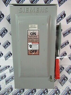 Siemens HF221NR, 30 Amp, 240 Volt, 1P3W, Fusible Disconnect