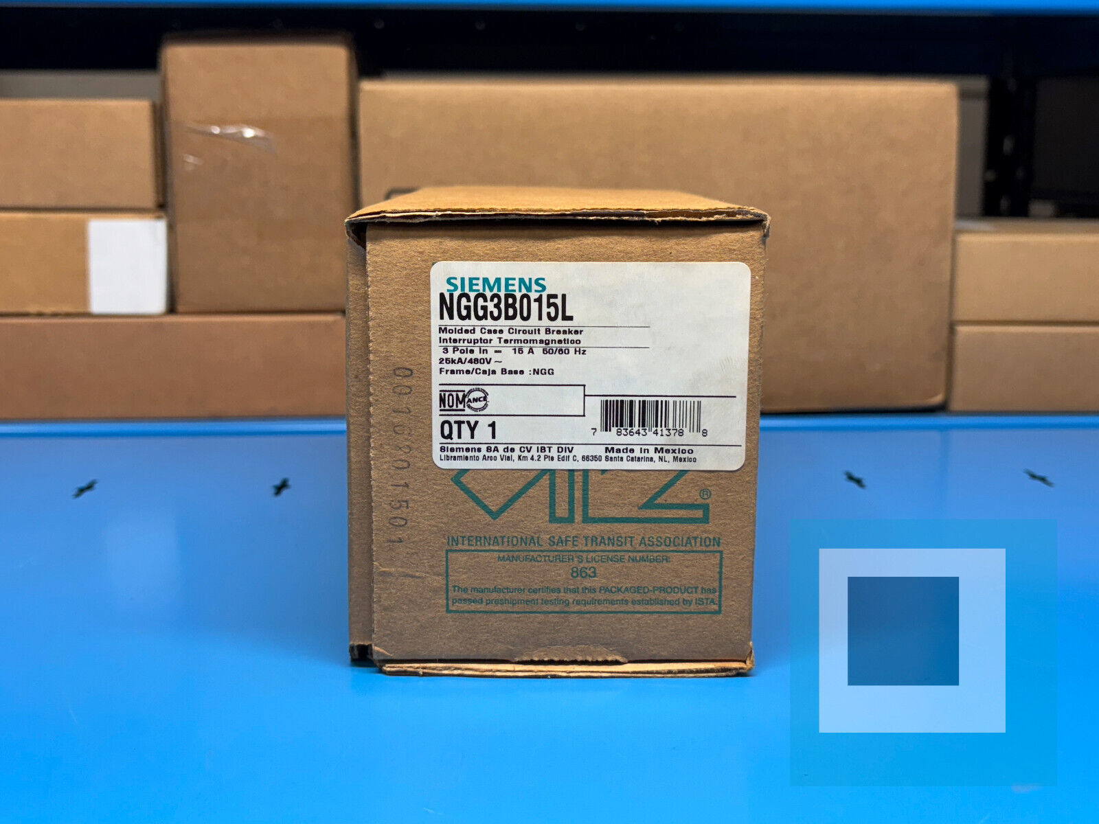 Siemens NGG3B015L 15A 3-Pole 600V Molded Case Circuit Breaker – New in Box