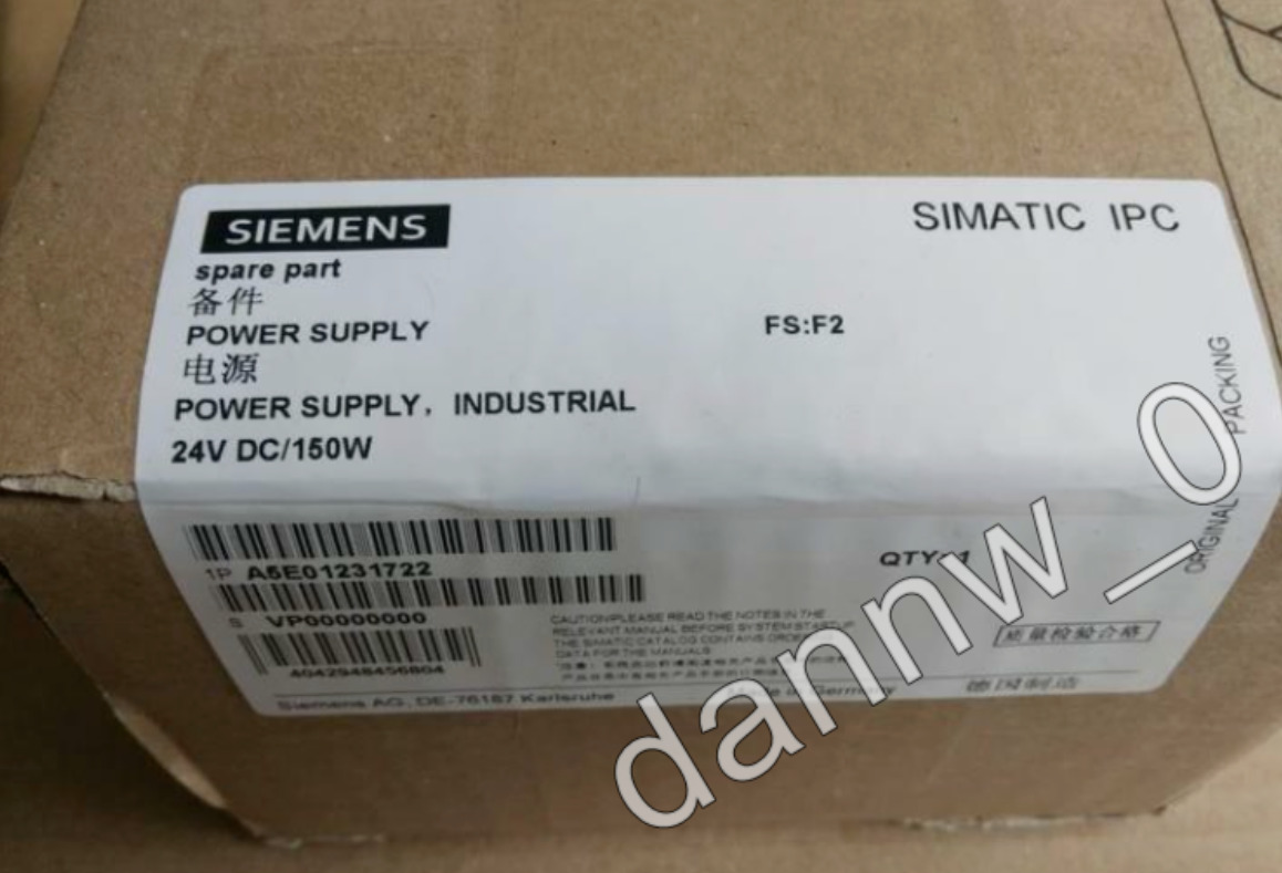 New in Box Siemens A5E01231722-F2 power supply