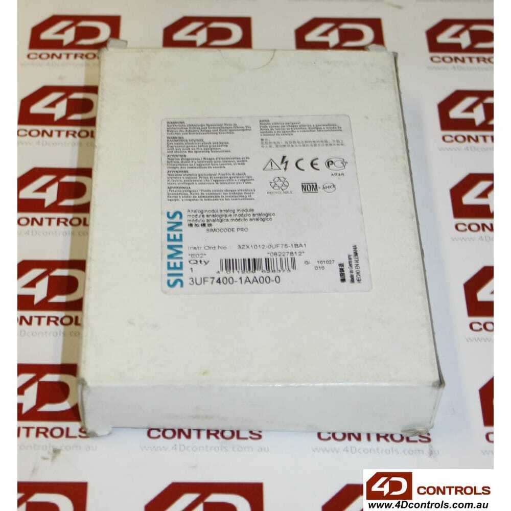 Siemens 3UF7400-1AA00-0 Analog module; 2 inputs &amp; 1 output, Opened