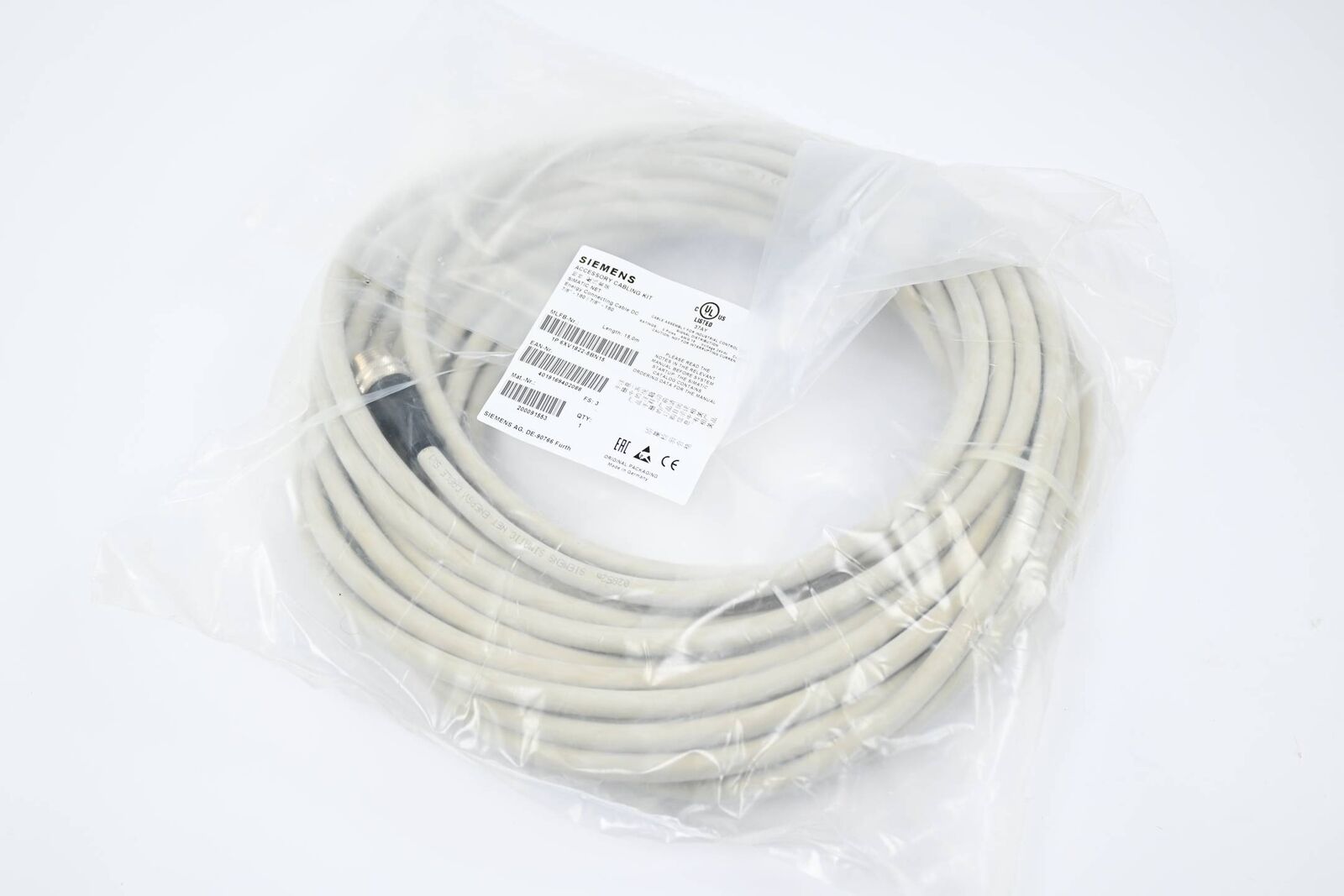 Siemens Simatic Power Supply Plug Lead 6XV1822-5BN15 / 6XV1 822-5BN15