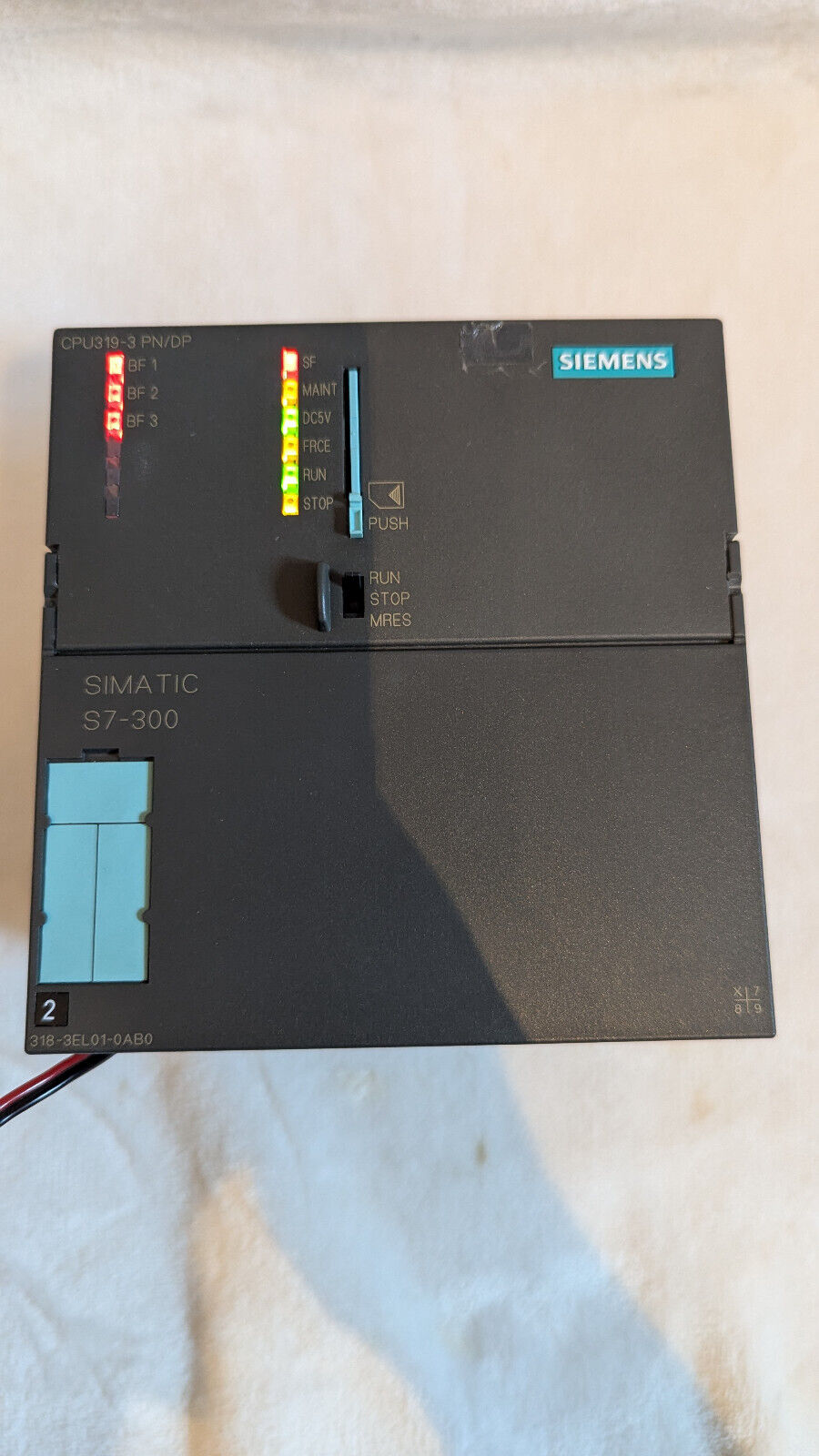 Siemens Simatic S7 6ES7 318-3EL01-0AB0 CPU 319-3PN/DP + Memory Card
