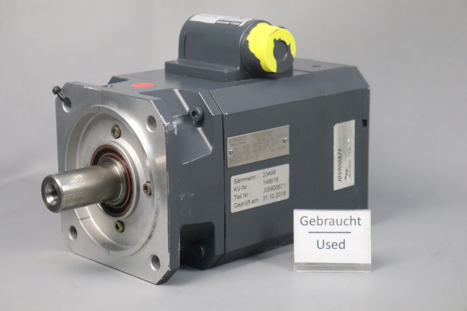 Siemens 1FT6082-1AF71-1AG1 Servo Motor 1FT60821AF711AG1 13Nm 4160rpm Used Refurbe