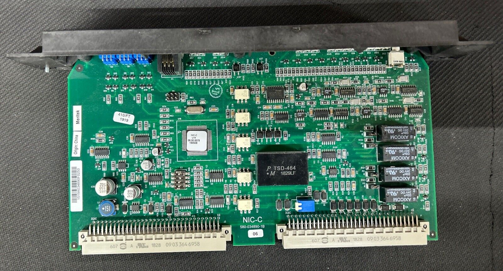 SIEMENS NIC-C FIRE ALARM NETWORK INTERFACE CARD 580-034890-1B FREE SHIPPING !!!