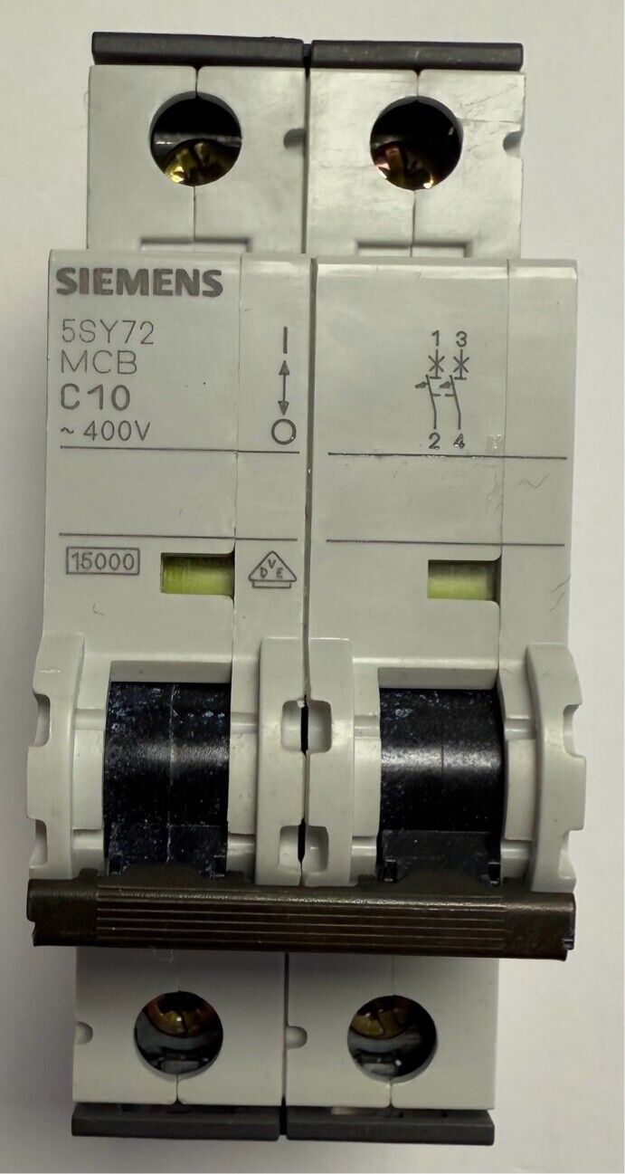 Siemens Circuit Breaker / ~400V / C10 / 10A / 5SY7210-7 / 5SY72 MCB C10