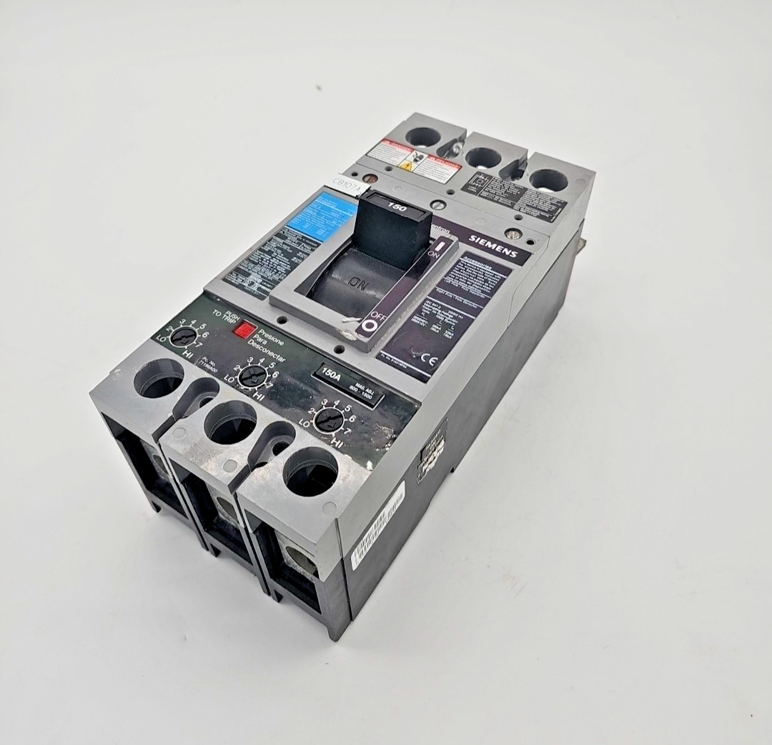 SIEMENS SENTRON FXD63B150 SER C 150 A FXD6-A 3 POLE CIRCUIT BREAKER