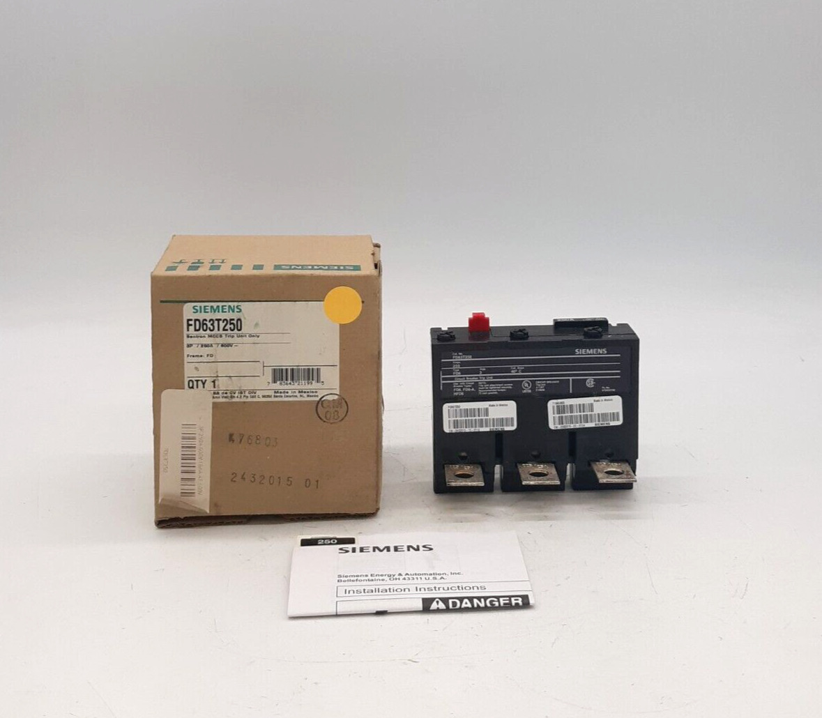 Siemens FD63T250 Circuit Breaker Trip Unit