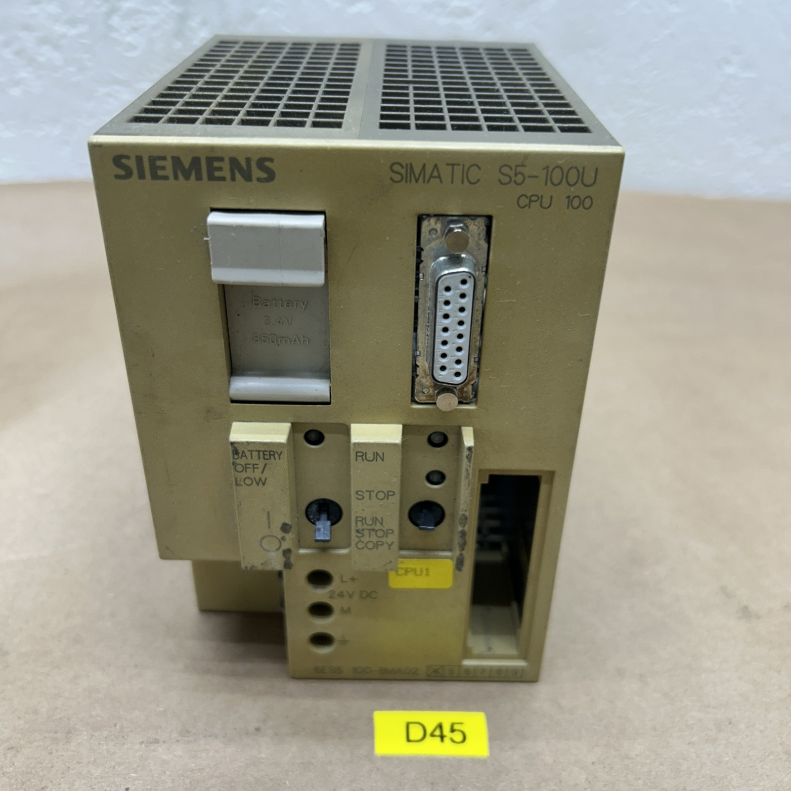 *Pre-Owned*Siemens 6ES5 100-8MA02 FAST SHIP & WARRANTY