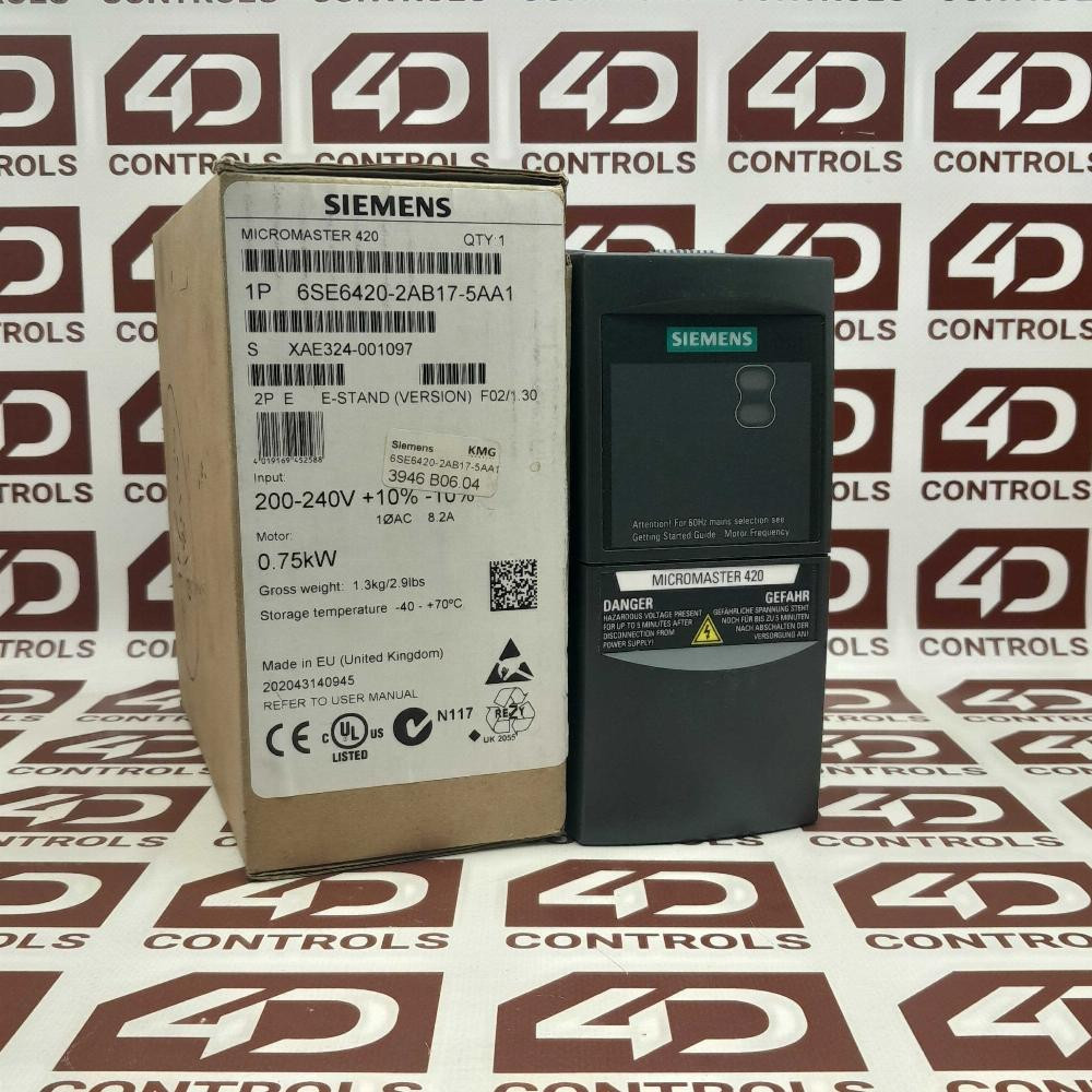 6SE6 420-2AB17-5AA1 | Siemens | Ac Drive, Micromaster 420, Opened