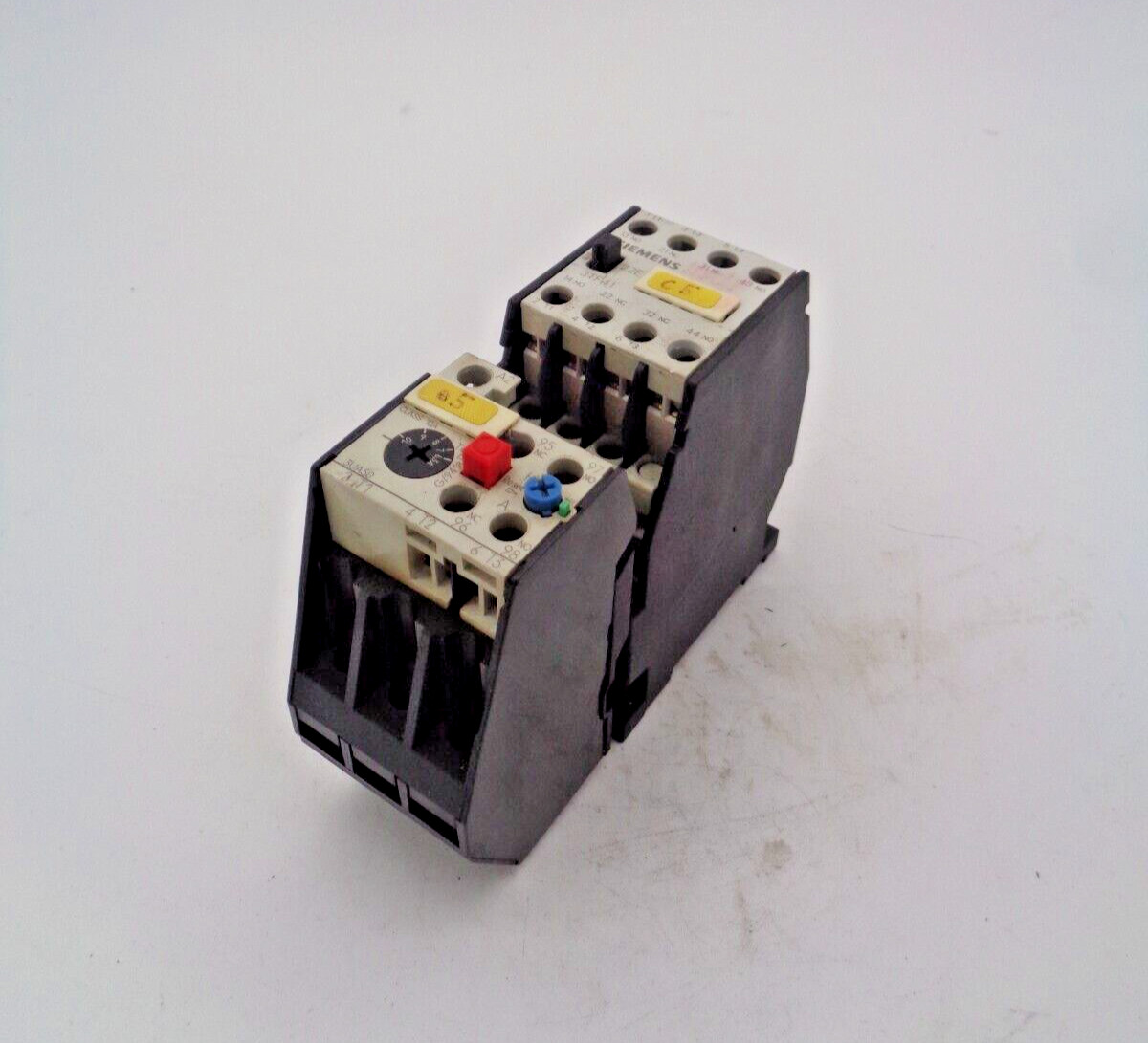 SIEMENS 3TF4122-0A 110 V 132 V CONTACTOR W 3UA50 00-1J 6.3-10 A OVERLOAD RELAY