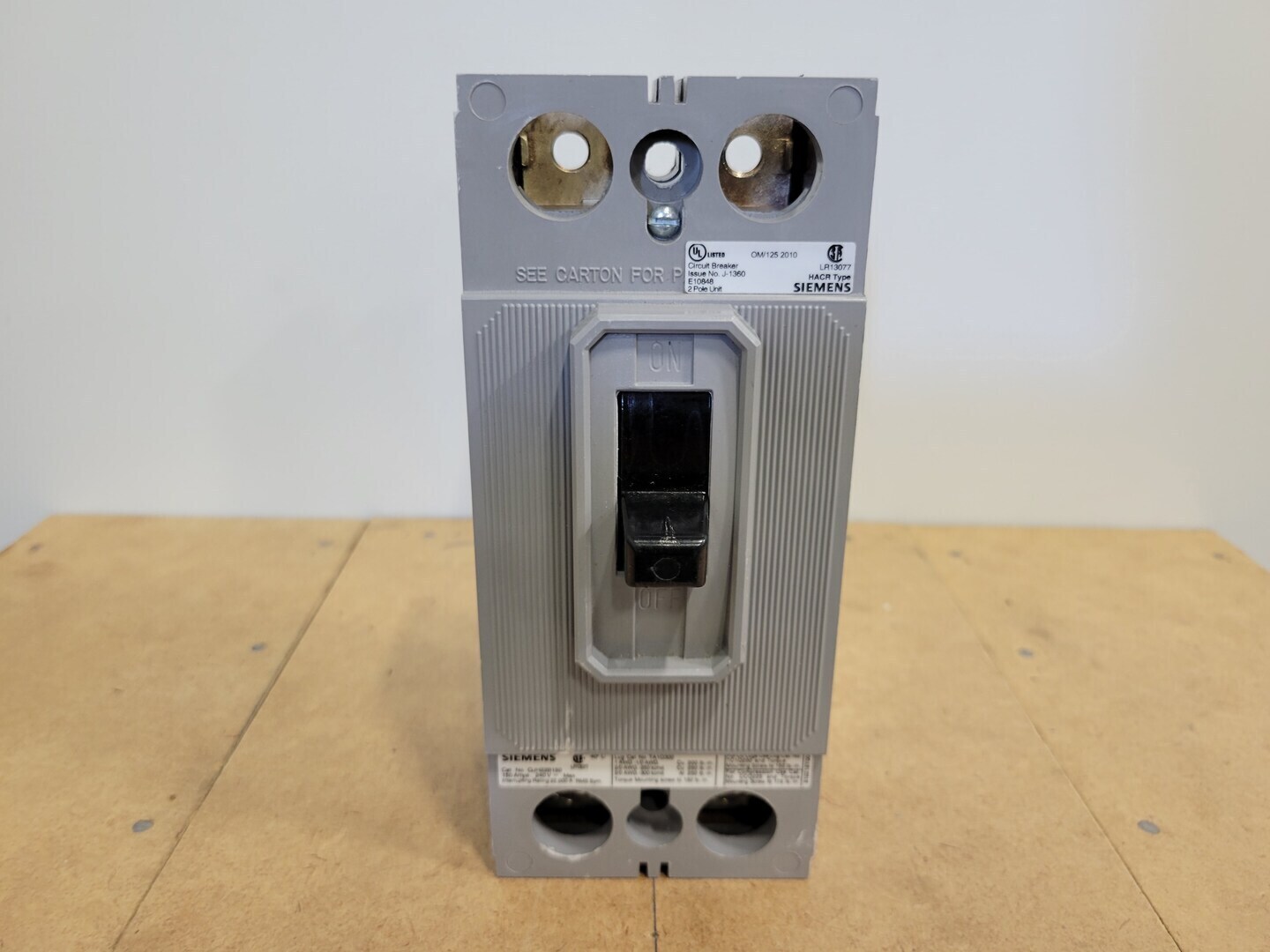 SIEMENS 150 Amp 2 Pole Circuit Breaker QJH22B150