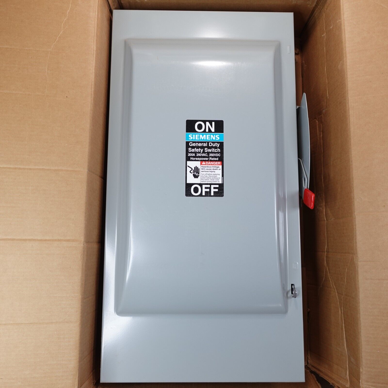 SIEMENS GF224N 200 Amp, 2 Pole, 240-Volt, 3 Wire, Fused, General Duty, Indoor