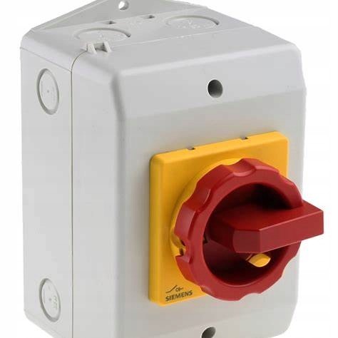 Siemens 3LD2164-0TB53 25A 3-Pole Switch Disconnector – IP65, 9.5kW at 400V