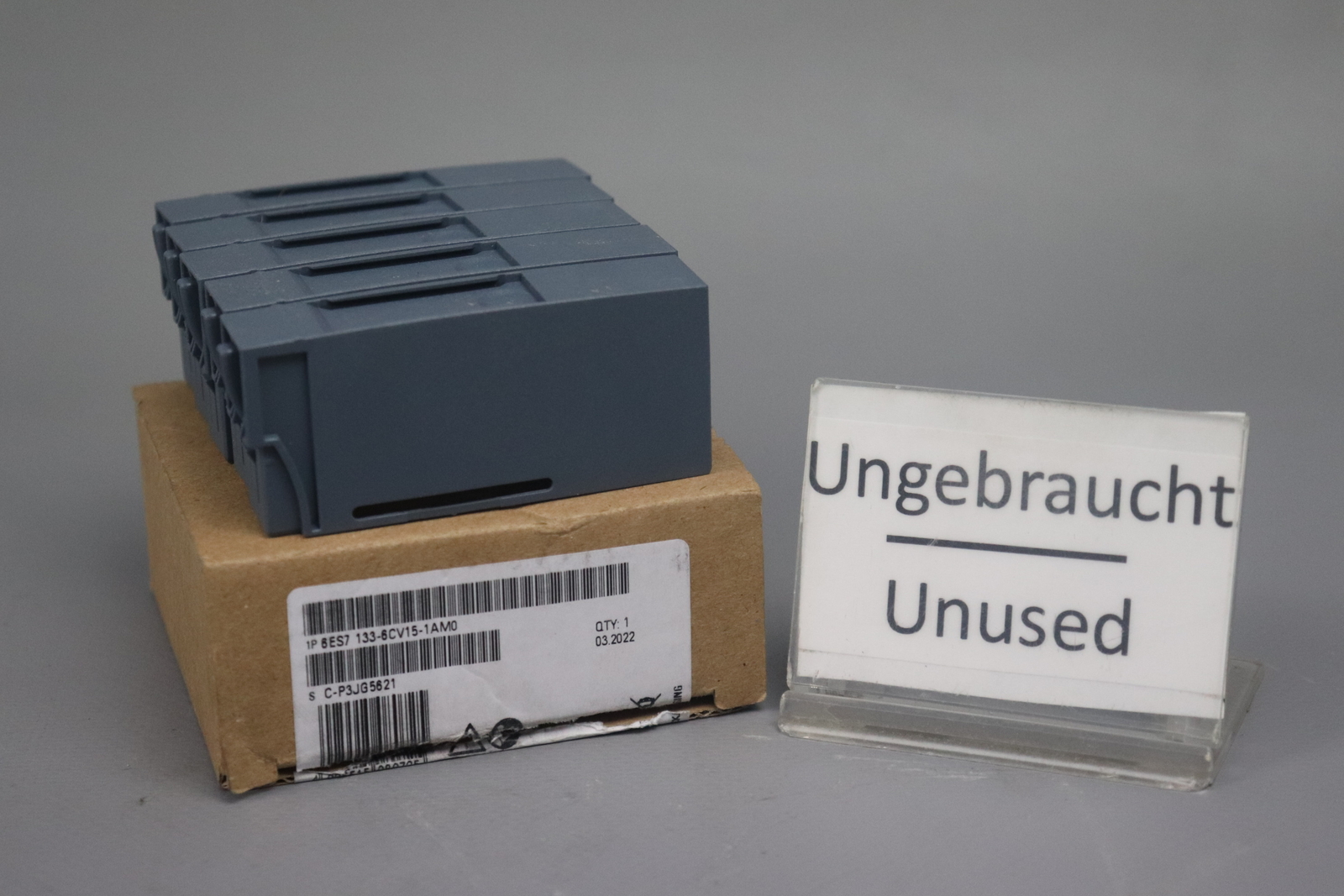 Siemens 6ES7 133-6CV15-1AM0 Cover FS:02 (5 Pieces) BU-Cover, 15Mm Unused OVP