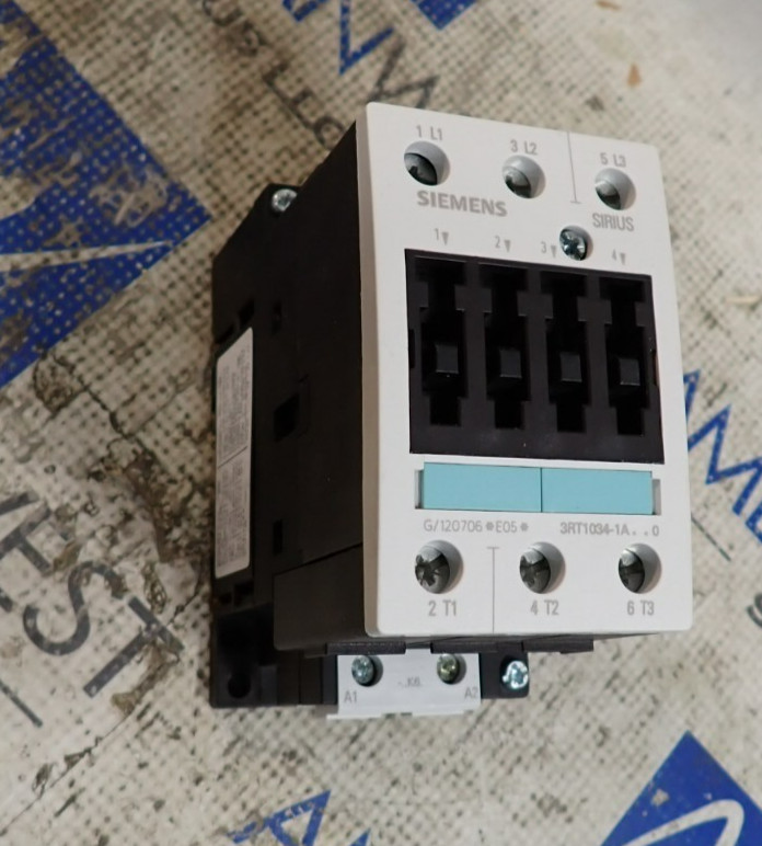 Siemens Sirius Contactor 3RT1034-1A 3 Pole 25 HP 460v 120v Coil