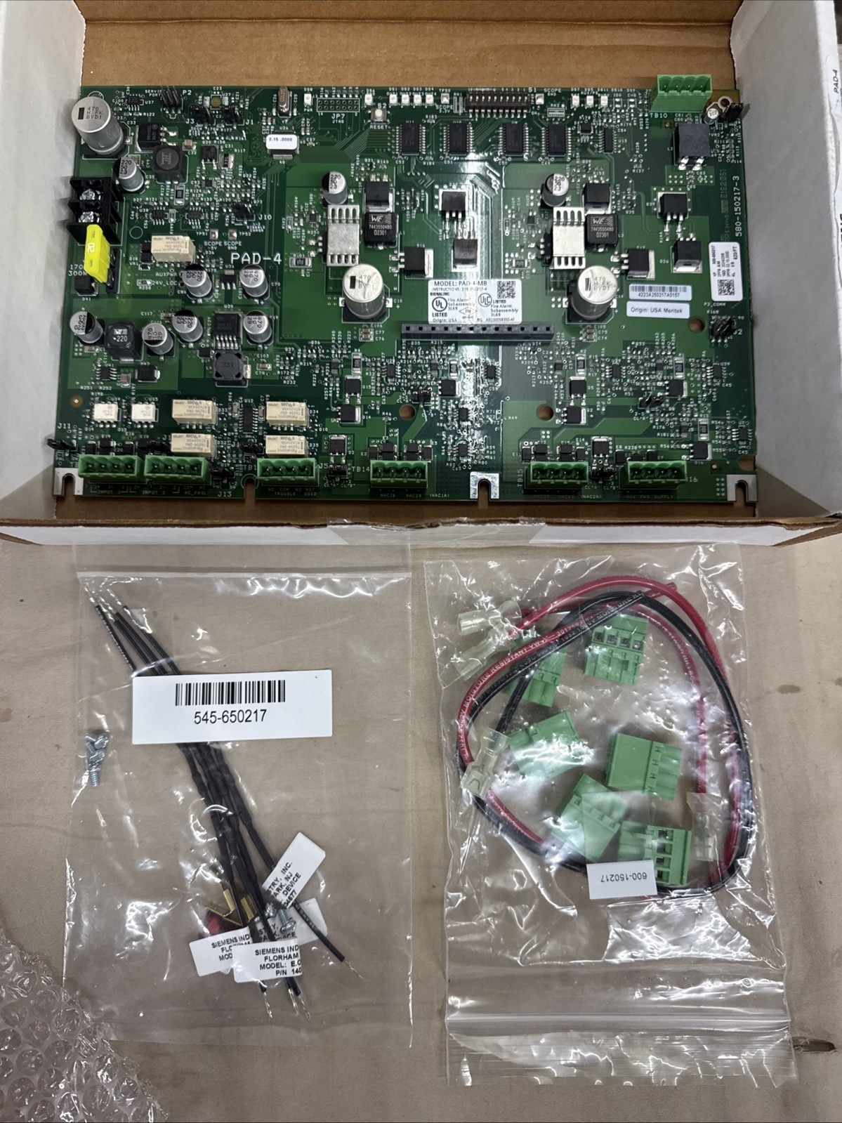 NEW SIEMENS DISTRIBUTED POWER MODULE PAD-4-MB NAC EXPANDER 500-650217