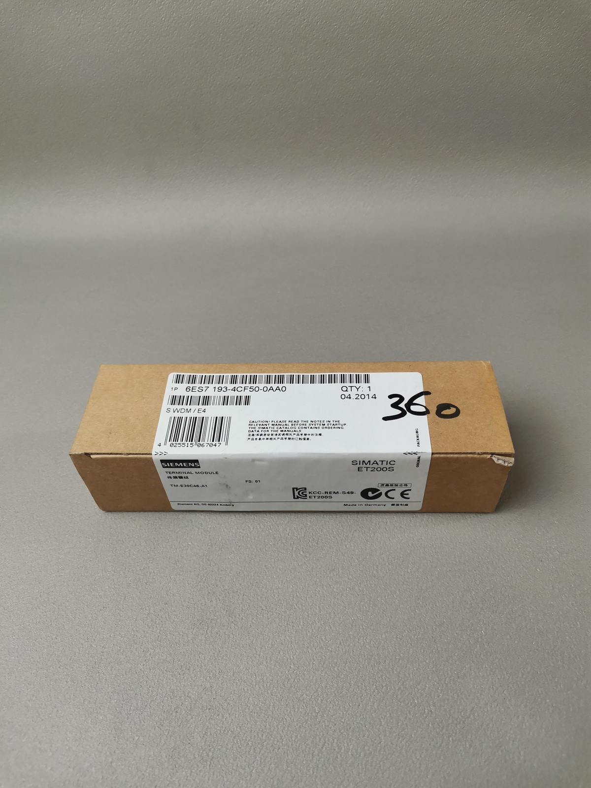Siemens 6ES7 193-4CF50-0AA0 NEW Sealed