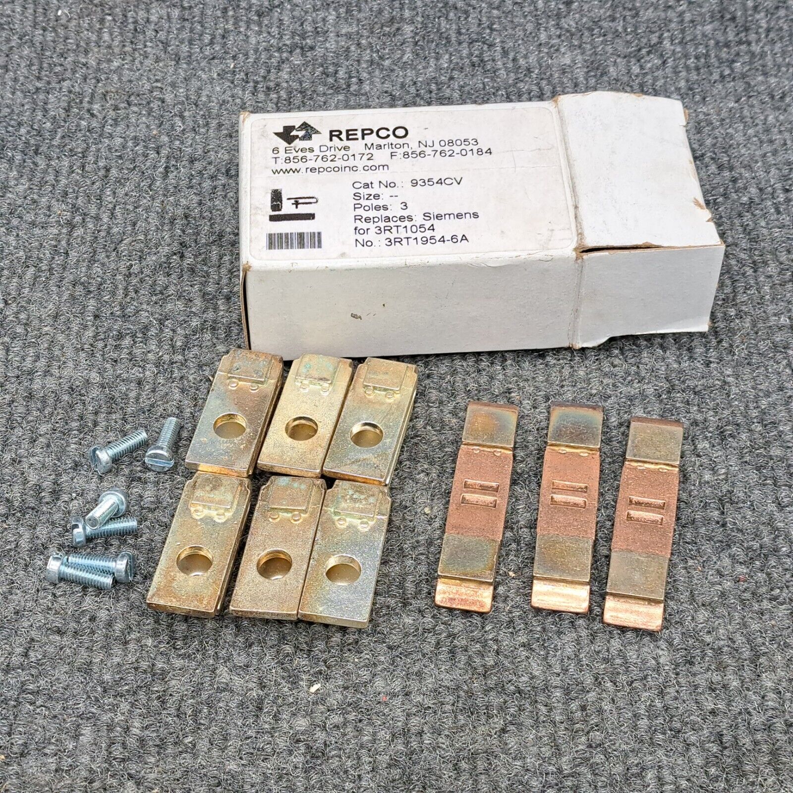 REPCO 9354CV SIEMENS 3RT1054 Main Contact Kit 3 Pole Set 3RT1954-6A