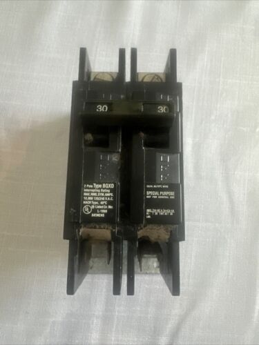 Siemens BQ2B030QXD 30 AMP 2 POLE 120/240V Type BQXD CIRCUIT BREAKER