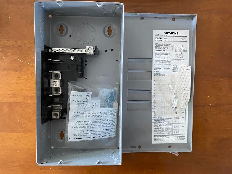 Siemens 125 Amp 4-Space 8-Circuit Main Lug Surface Mount Indoor Load Center