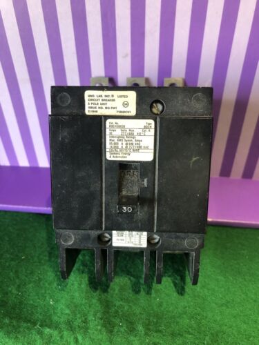 SIEMENS  BQCH3B030 30A 277/480V 3P BOLT ON CIRCUIT BREAKER SHIPS FREE
