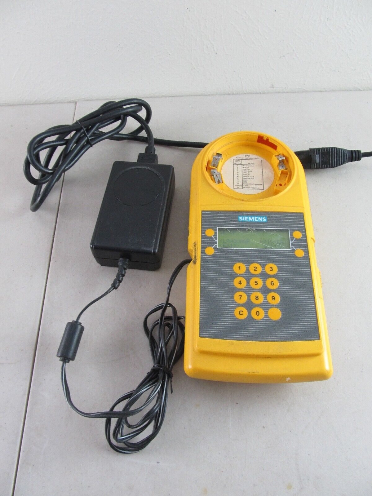 Siemens DPU Fire Alarm Device Programmer (Power Adapter is Hard Wired)